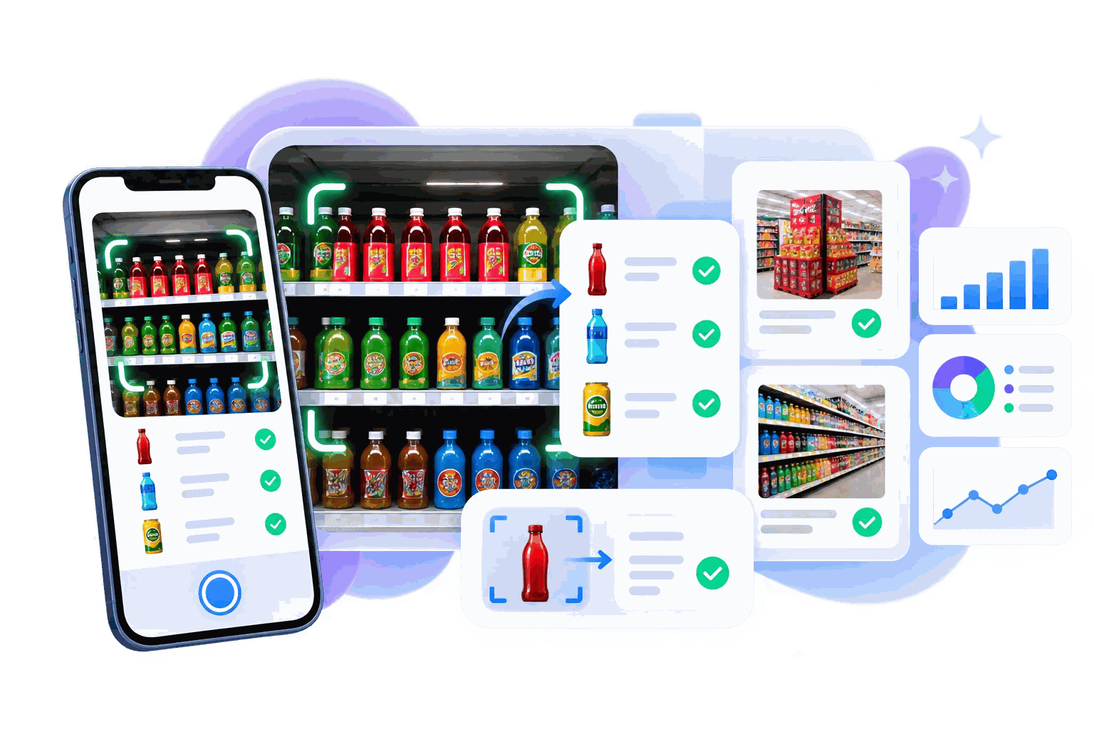 AI product and display recognition from retail shelf photos