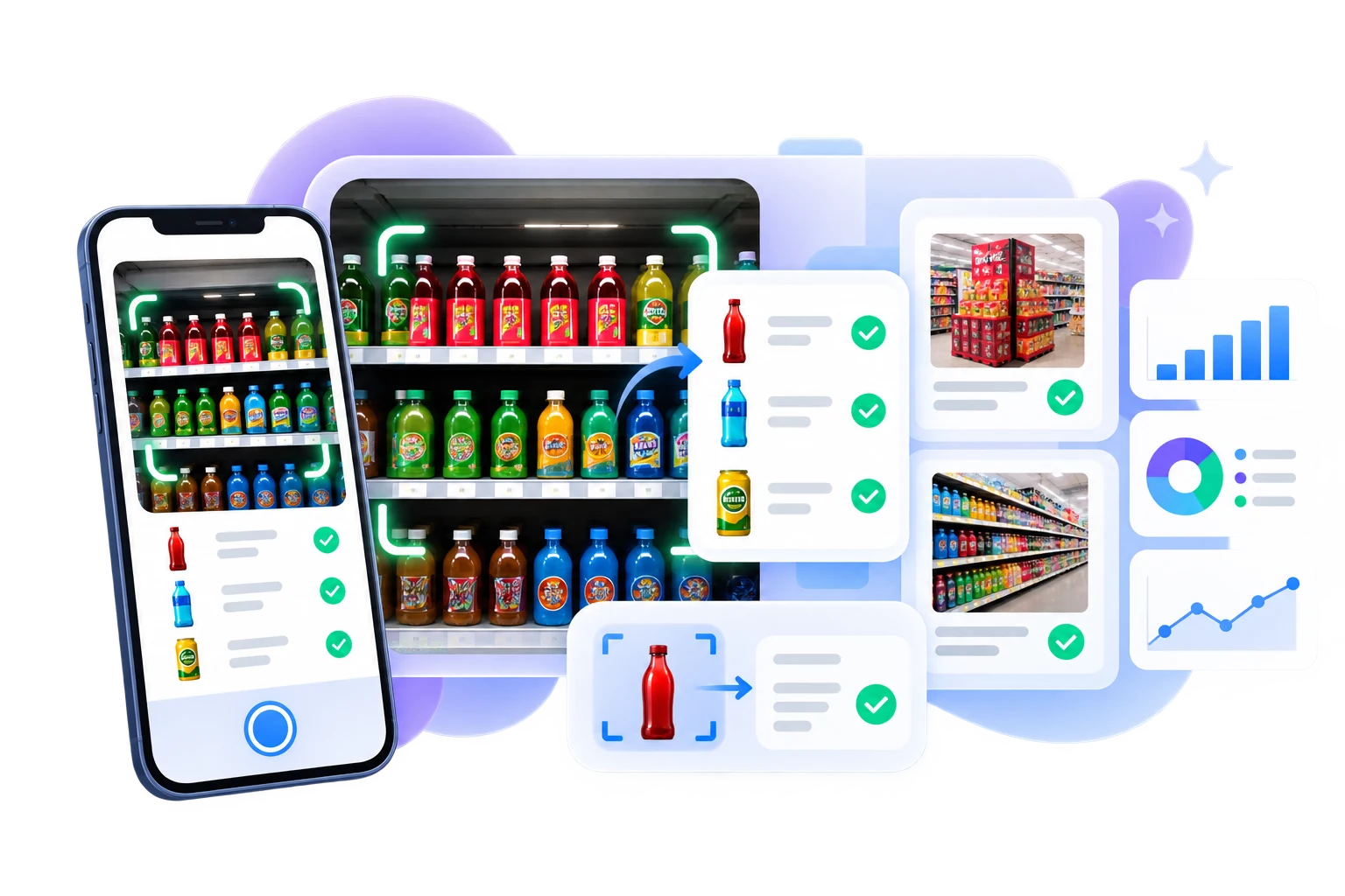 AI product and display recognition from retail shelf photos